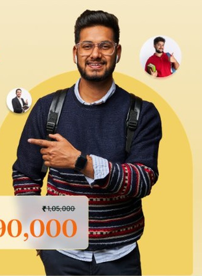 PGDM learner pointing to the program fee